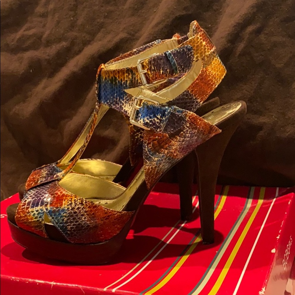 BCBGirls Open Toe Heels Size 8